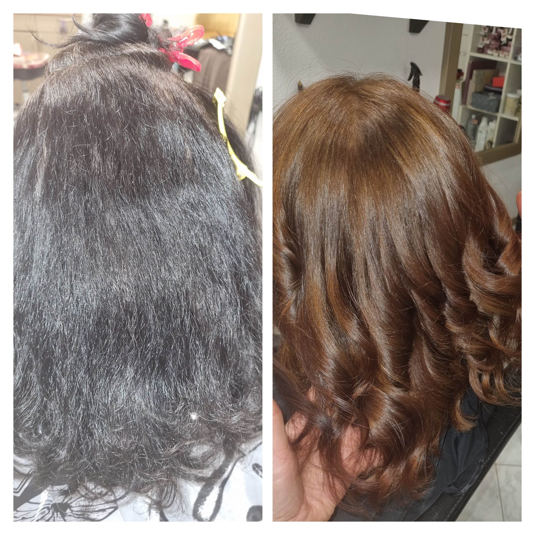 Trasformazione colore capelli da Salon Amela Brtonigla